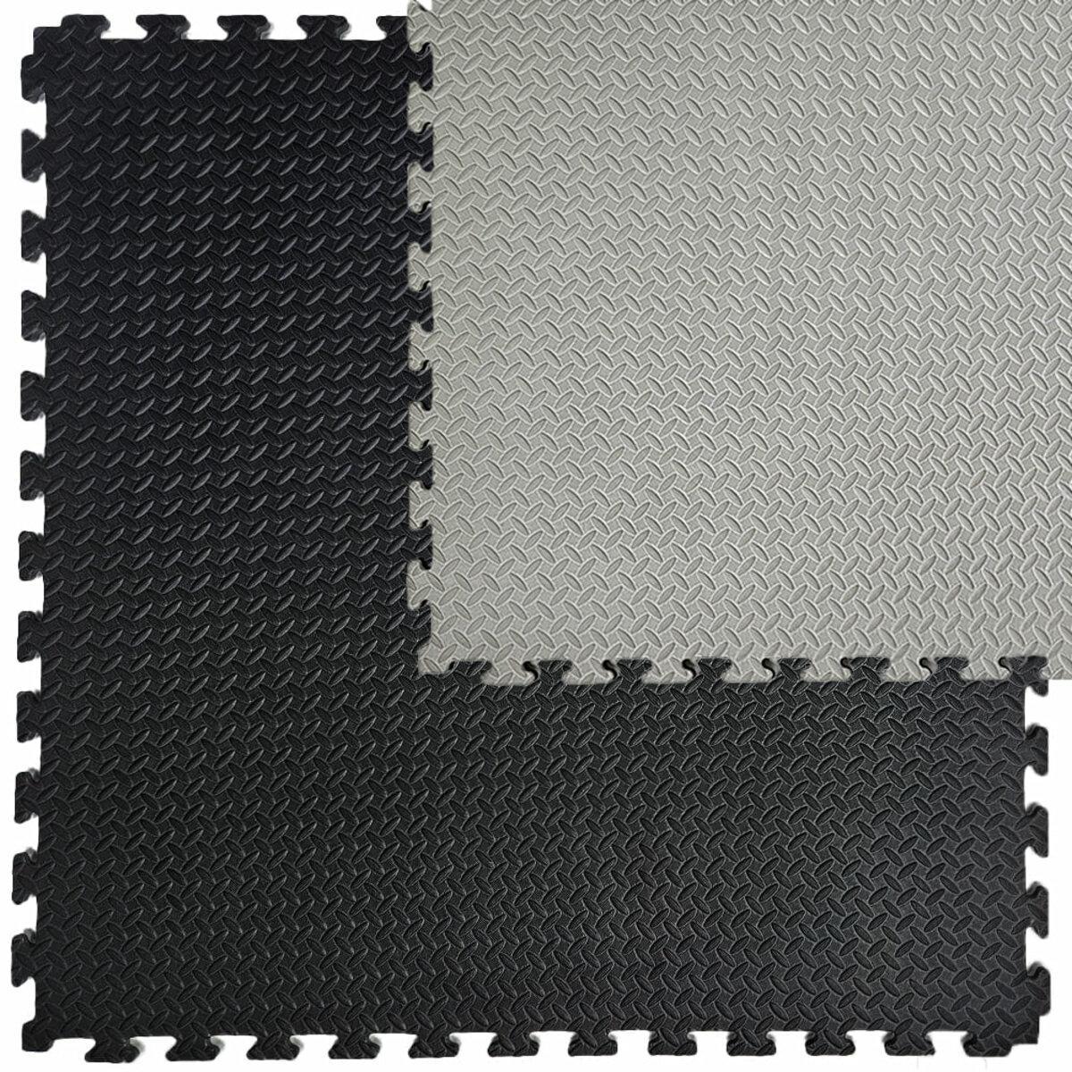 Гумове покриття двостороннє 100х100х2 см Grey/Black (SW-00001844) - фото 7