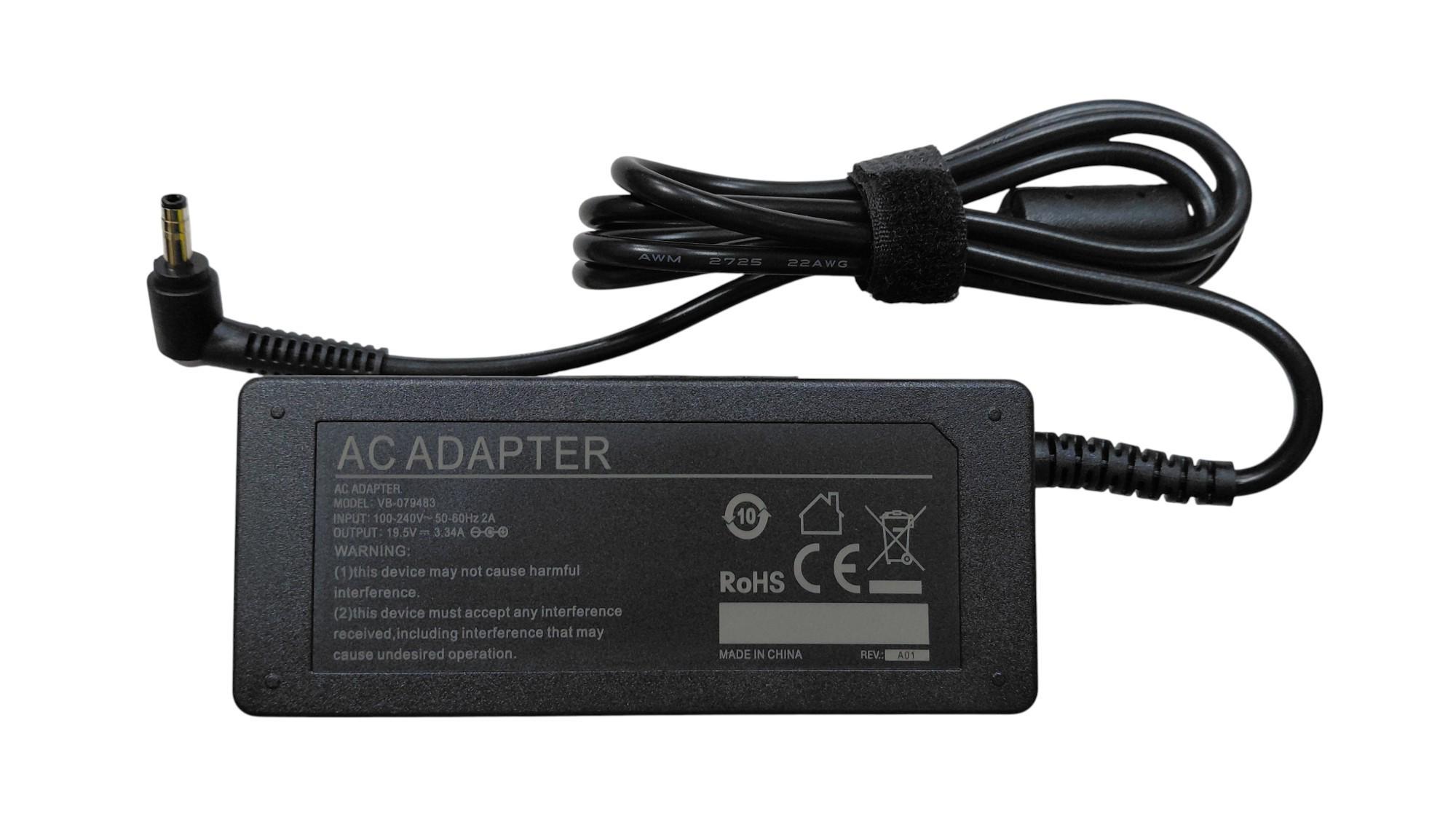 Блок питания для ноутбука Dell 65W 19,5V 3,34A 4,0x1,7 мм (079483) Блок питания для ноутбука Dell 65W 19,5V 3,34A 4,0x1,7 мм (079483)