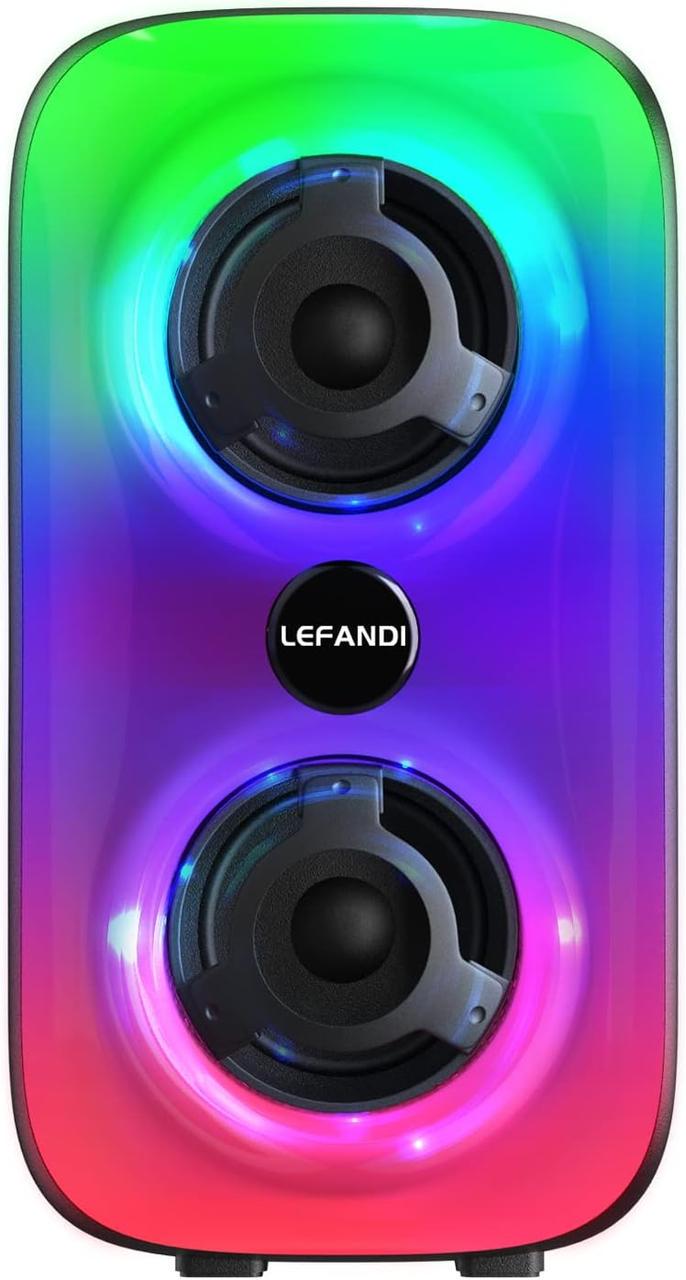 Портативний динамік бездротовий LEFANDI Bluetooth 5.0 FM-радіо зі стереозвуком (32131898)