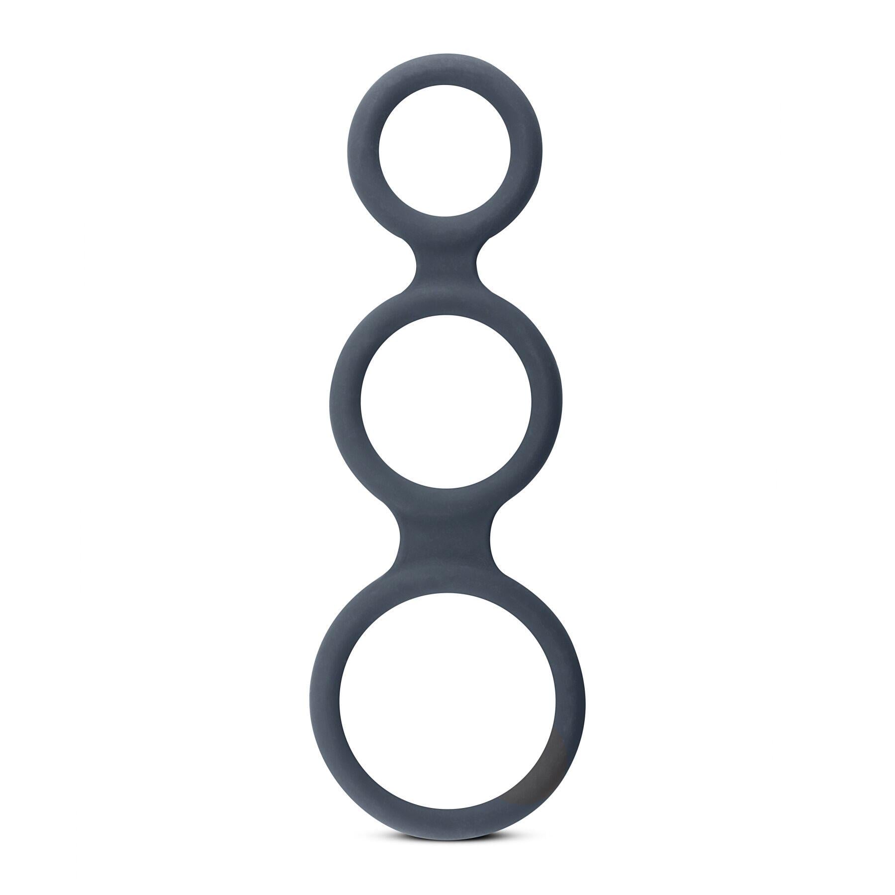 Эрекционное кольцо тройное Boners Triple Ring ⌀ 2,6/3,3/3,8 см (SO8846)