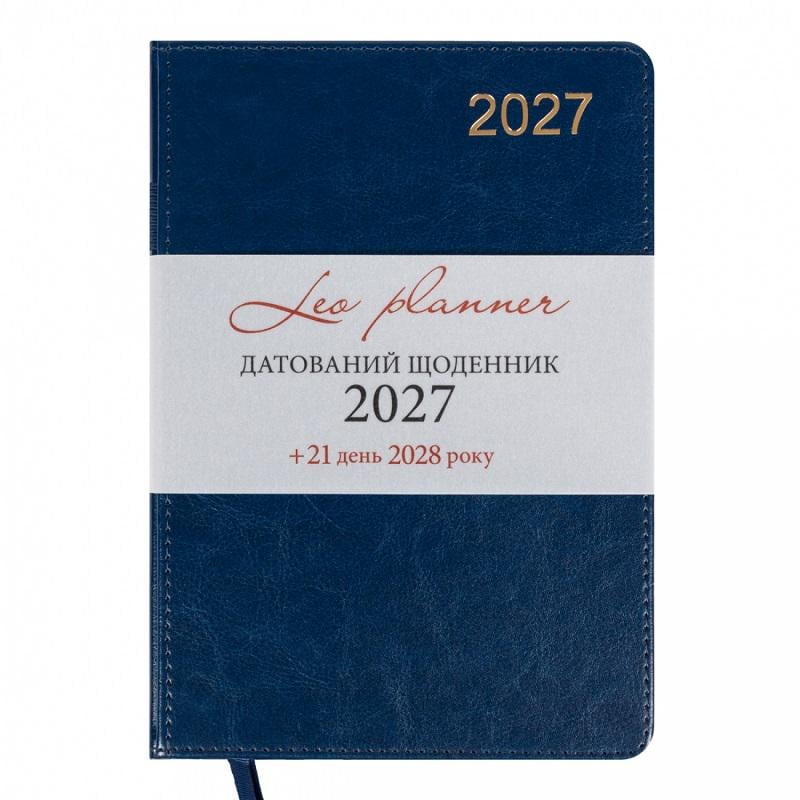 Дневник датированный 2027 г. Leo Planner City А5 жесткий 368 стр. Синий (202791) Дневник датированный 2027 г. Leo Planner City А5 жесткий 368 стр. Синий (202791)