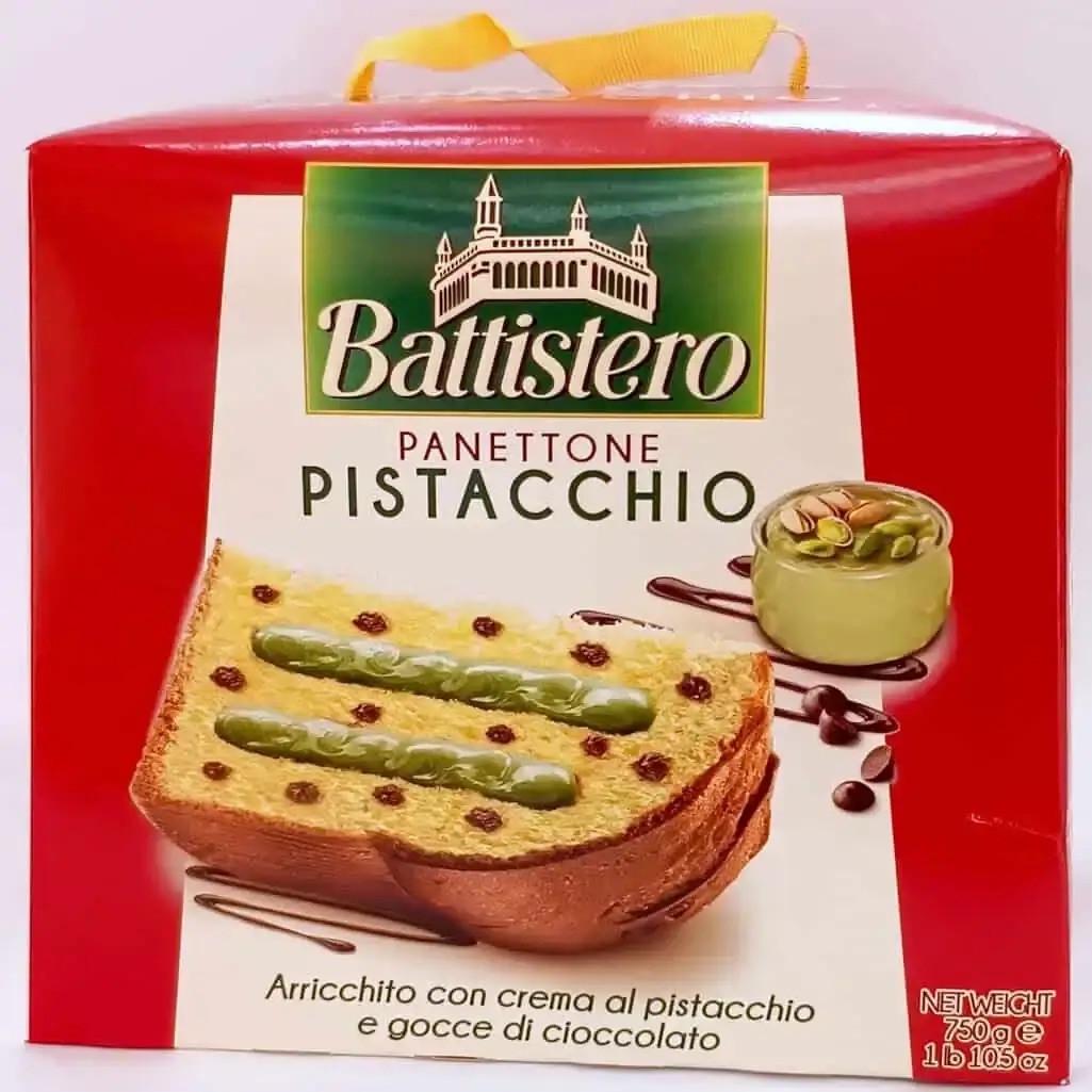 Панеттоне Battistero Panettone Pistacchio с фисташковым кремом и шоколадными крошками 750 г