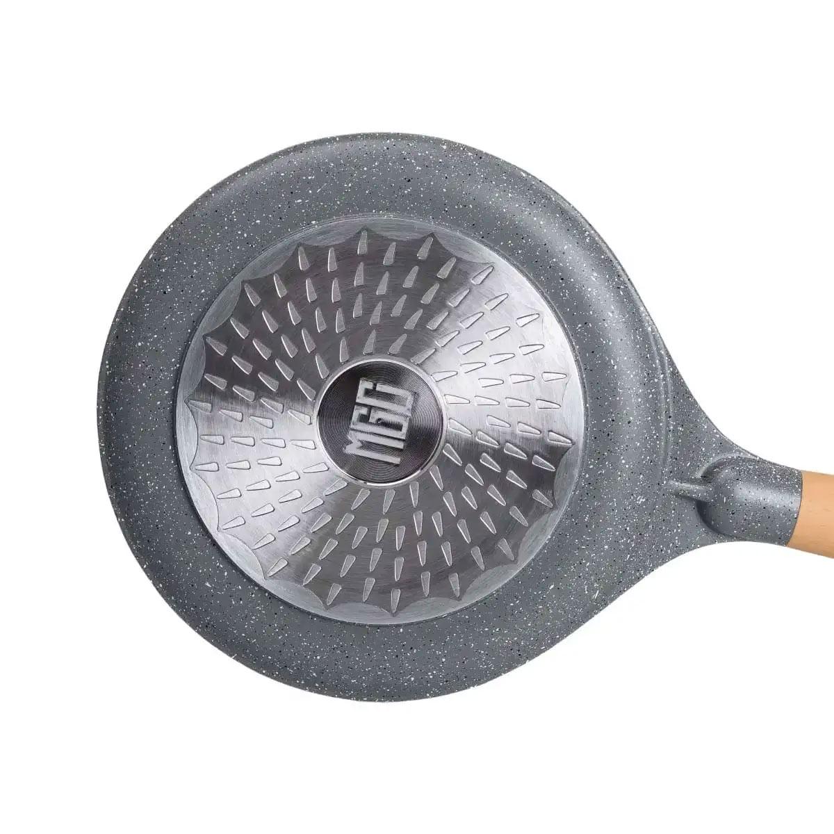 Млинна сковорідка з мармуровим антипригарним покриттям алюмінієва MGC ⌀22 см Сірий - фото 5 Млинна сковорідка з мармуровим антипригарним покриттям алюмінієва MGC ⌀22 см Сірий - фото 5