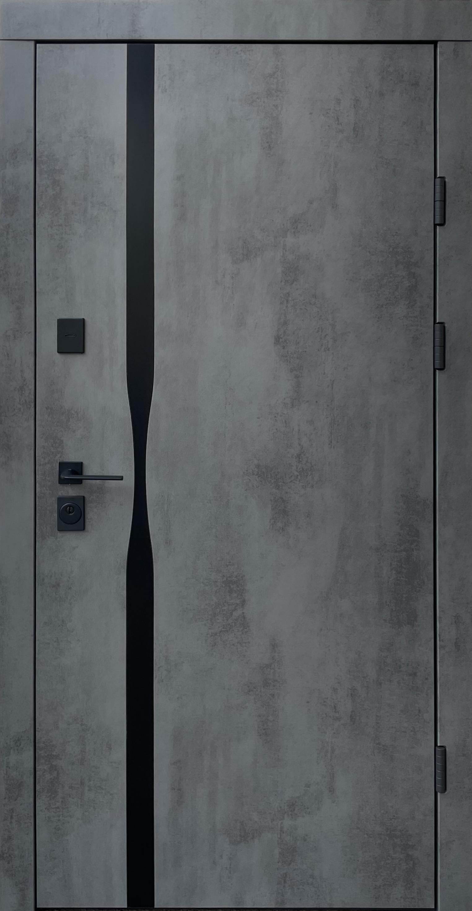 Дверь входная в квартиру QDoors Ультра Лаунж-АК левая 850х2050 мм Венге темный/Белый супермат (10)