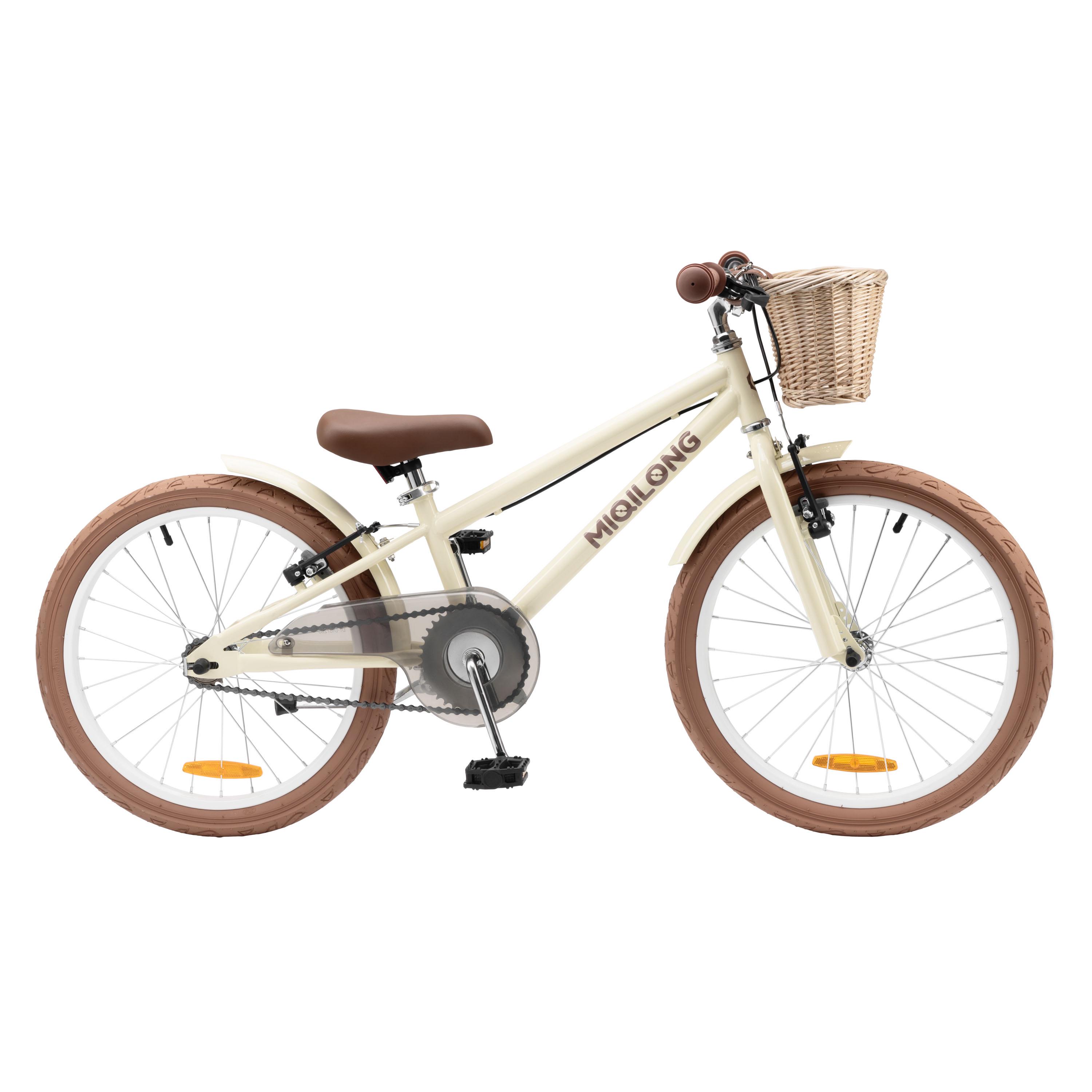 Детский велосипед Miqilong RM 20" с корзиной из натурального ротанга Бежевый (RBB-RM20-BEIGE) - фото 2 Детский велосипед Miqilong RM 20" с корзиной из натурального ротанга Бежевый (RBB-RM20-BEIGE) - фото 2