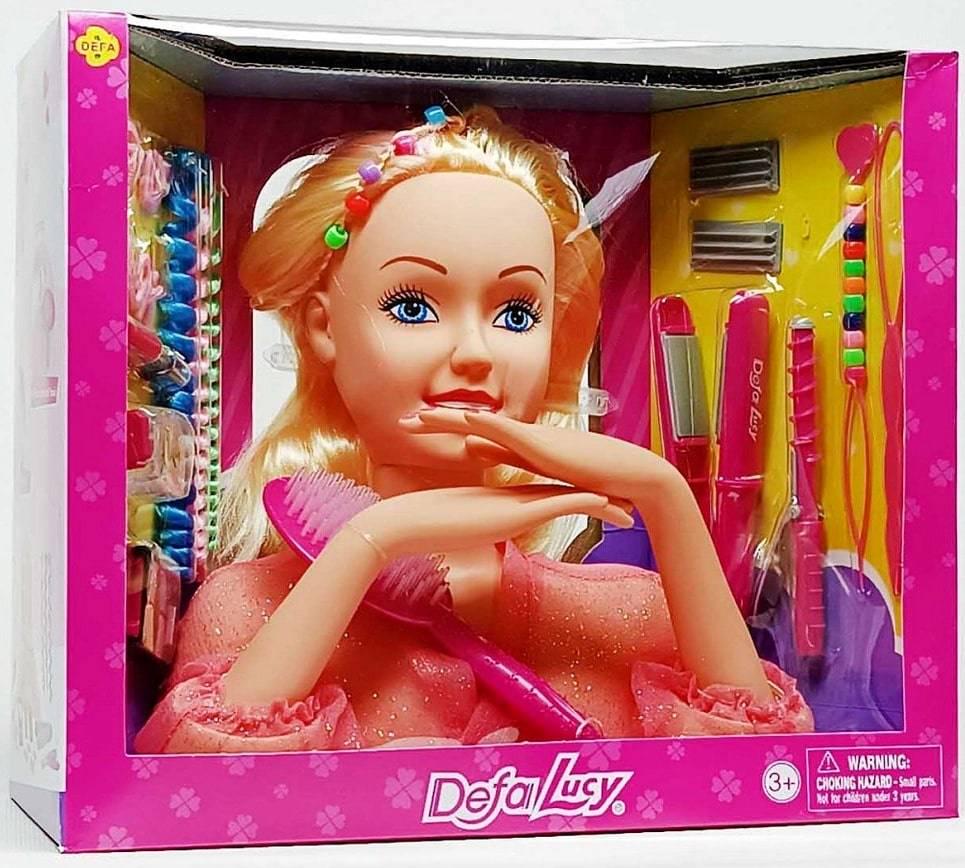 Лялька-манекен Defa Lucy 8415 для зачісок та макіяжу з аксесуарами 25x24 см