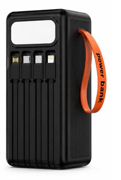 Повербанк Neobatta N-447 100000mAh 22.5W с быстрой зарядкой/встроенными кабелями/LED-дисплеем