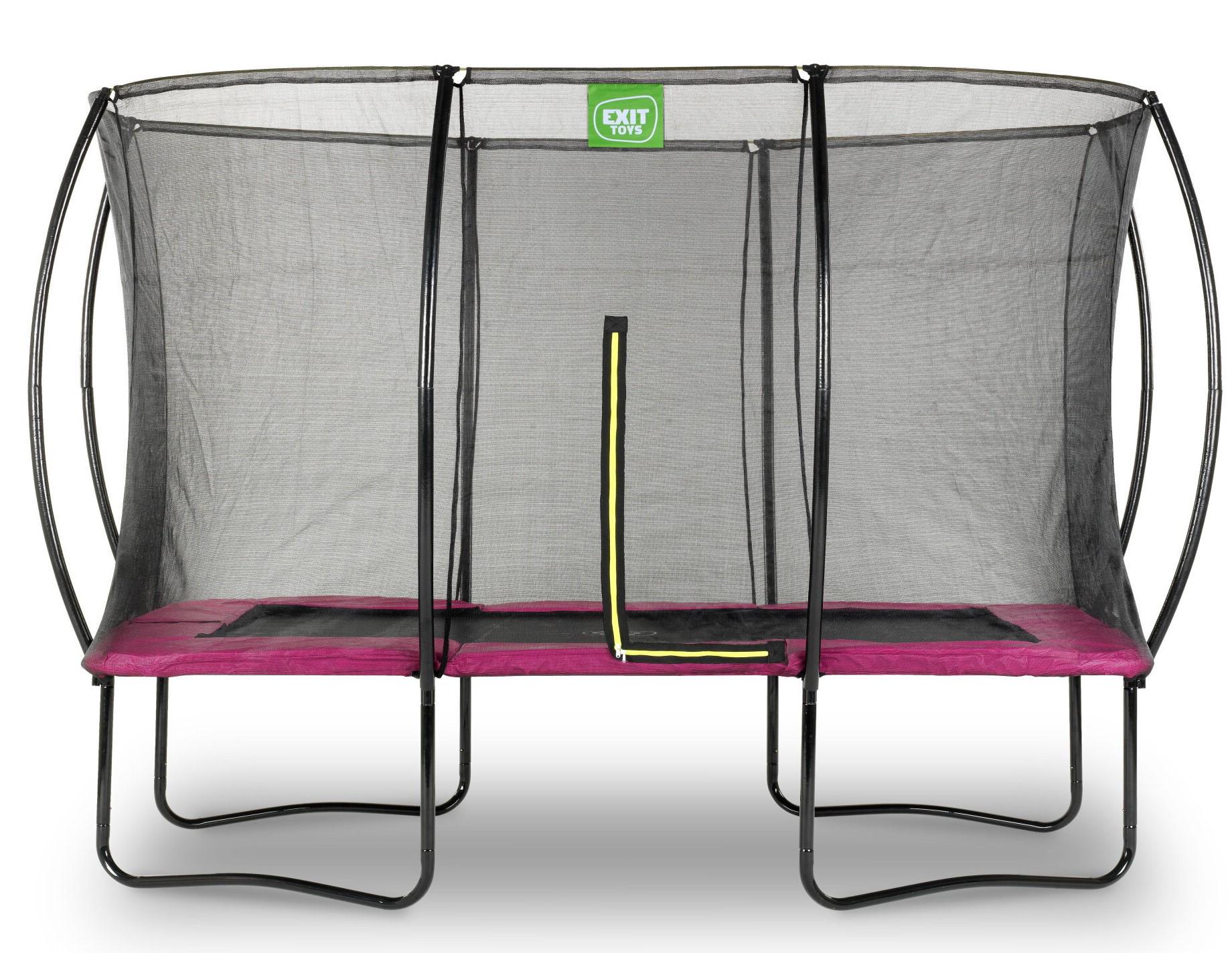 Батут Exit Toys Silhouette с защитной сеткой прямоугольный 244x366 см Розовый (1068773078) - фото 3 Батут Exit Toys Silhouette с защитной сеткой прямоугольный 244x366 см Розовый (1068773078) - фото 3