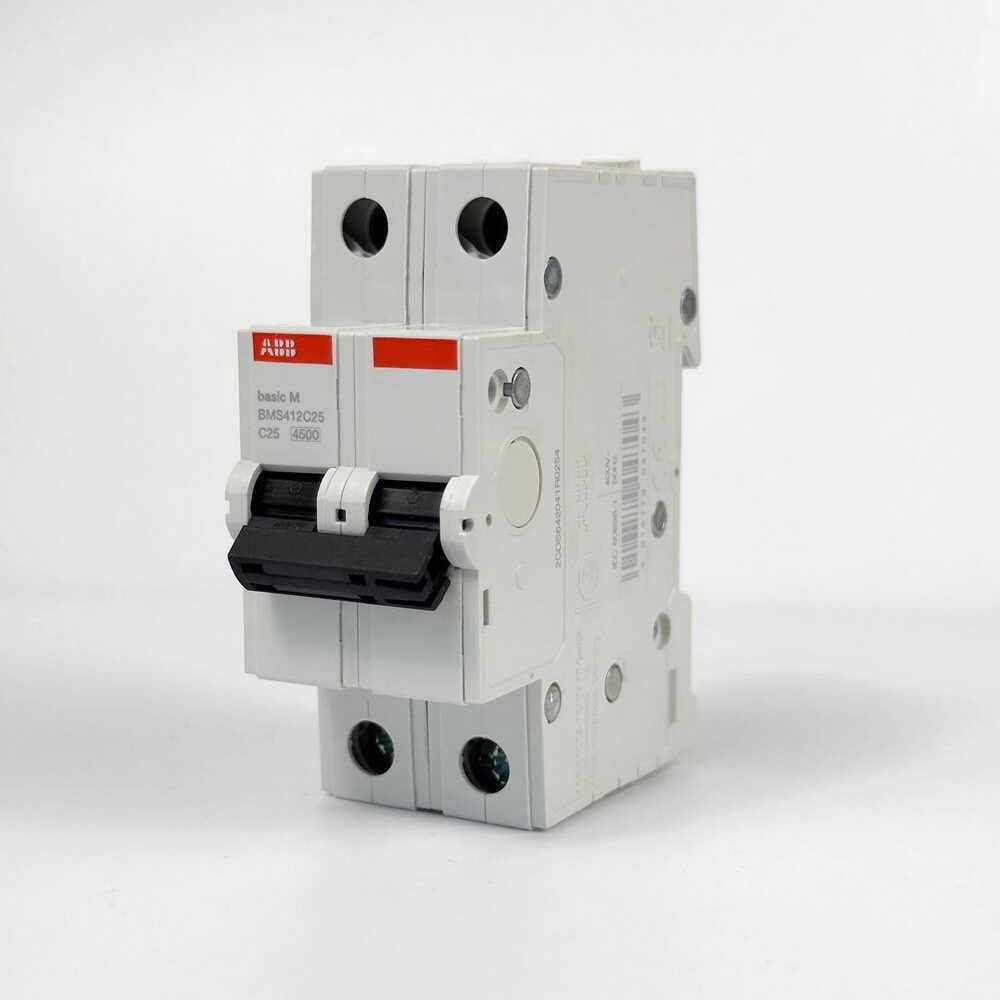 Автоматический выключатель ABB Basic BMS412-C25 2p тип-C 25A (28679579) - фото 3
