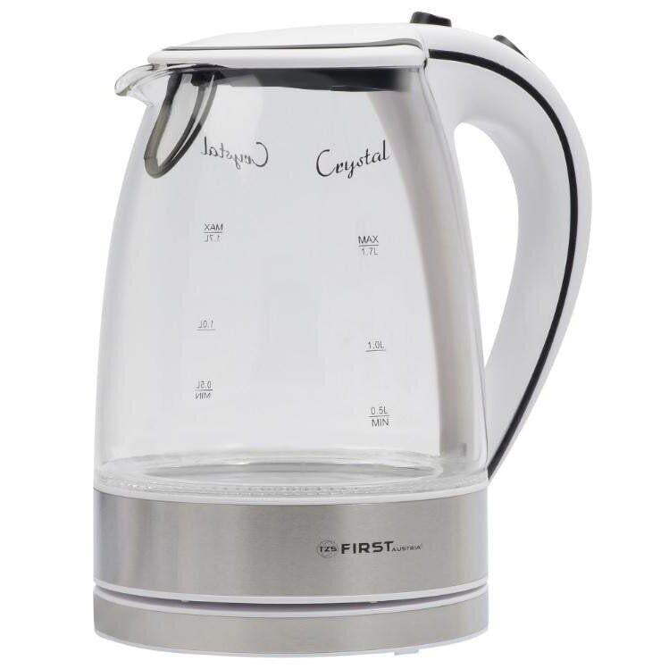 Электрочайник First FA-5406-2-WI 1,7 л Белый/Прозрачный (9d7597a7)