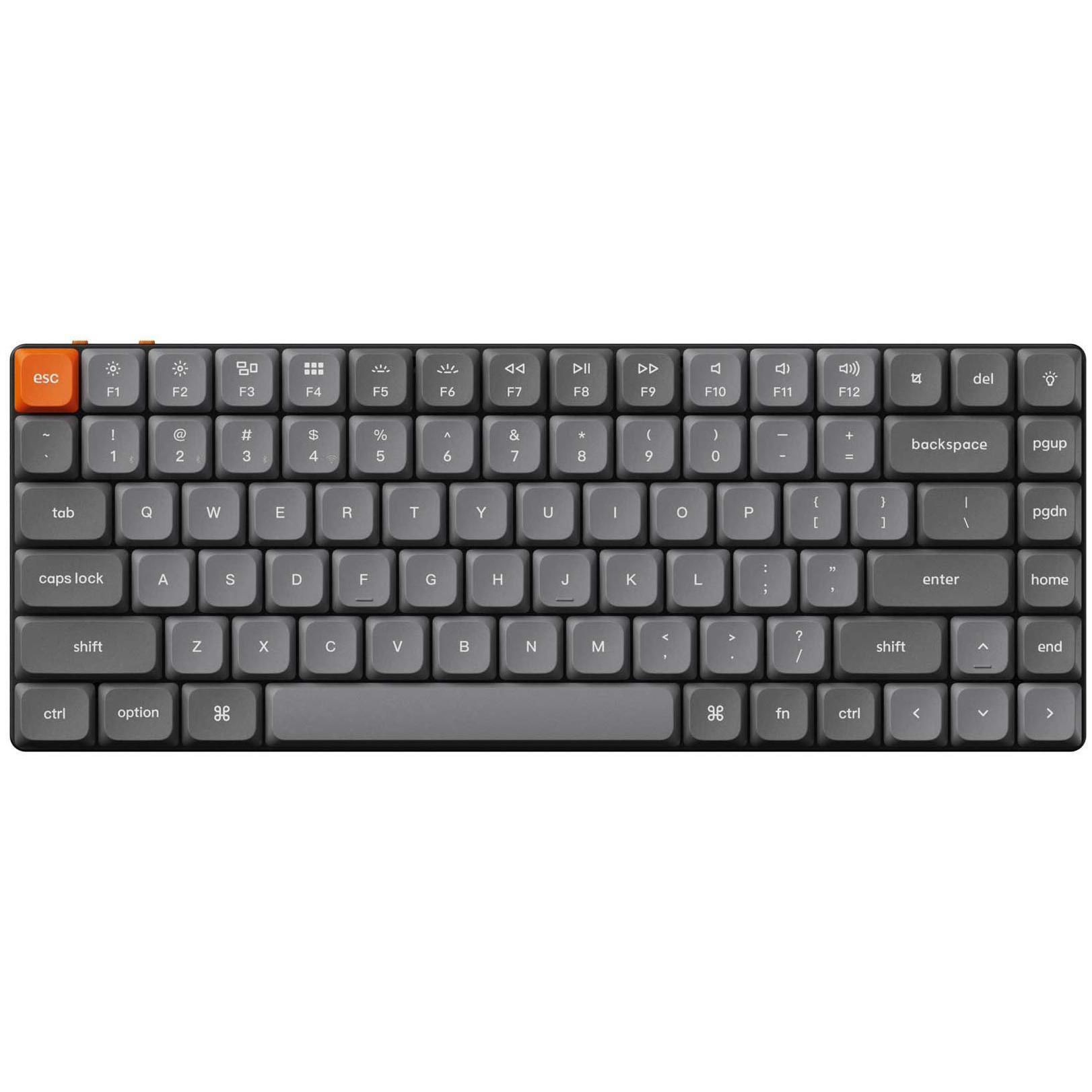 Клавиатура беспроводная Keychron K3 Max механическая 84 клавиши Gateron MX 2.0 Brown Hot-Swap RGB Black (K3M-H3-UA)