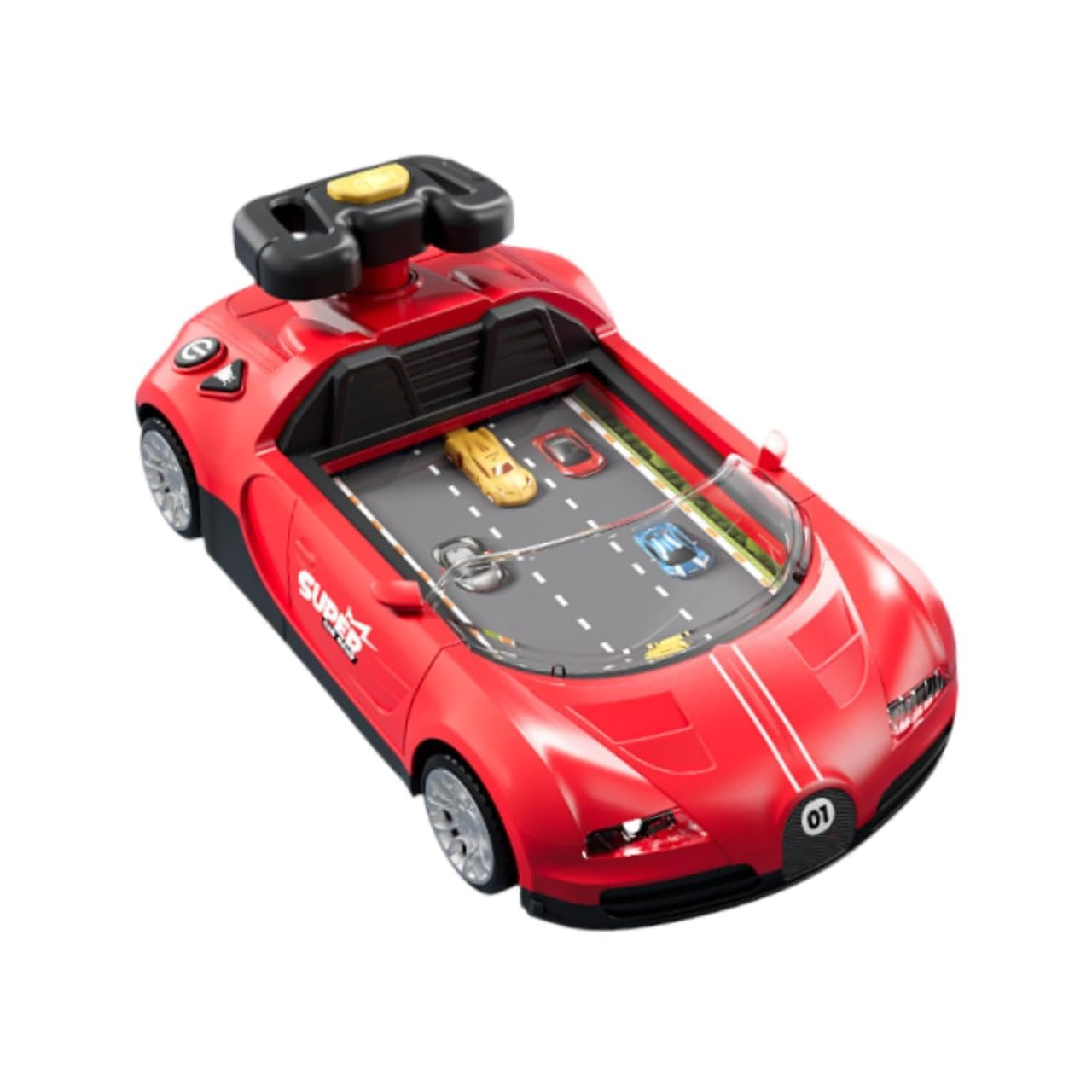 Игровой музыкальный автотренажер Fun Game G259A руль с прямым управлением и подвижная трасса (3139892856)