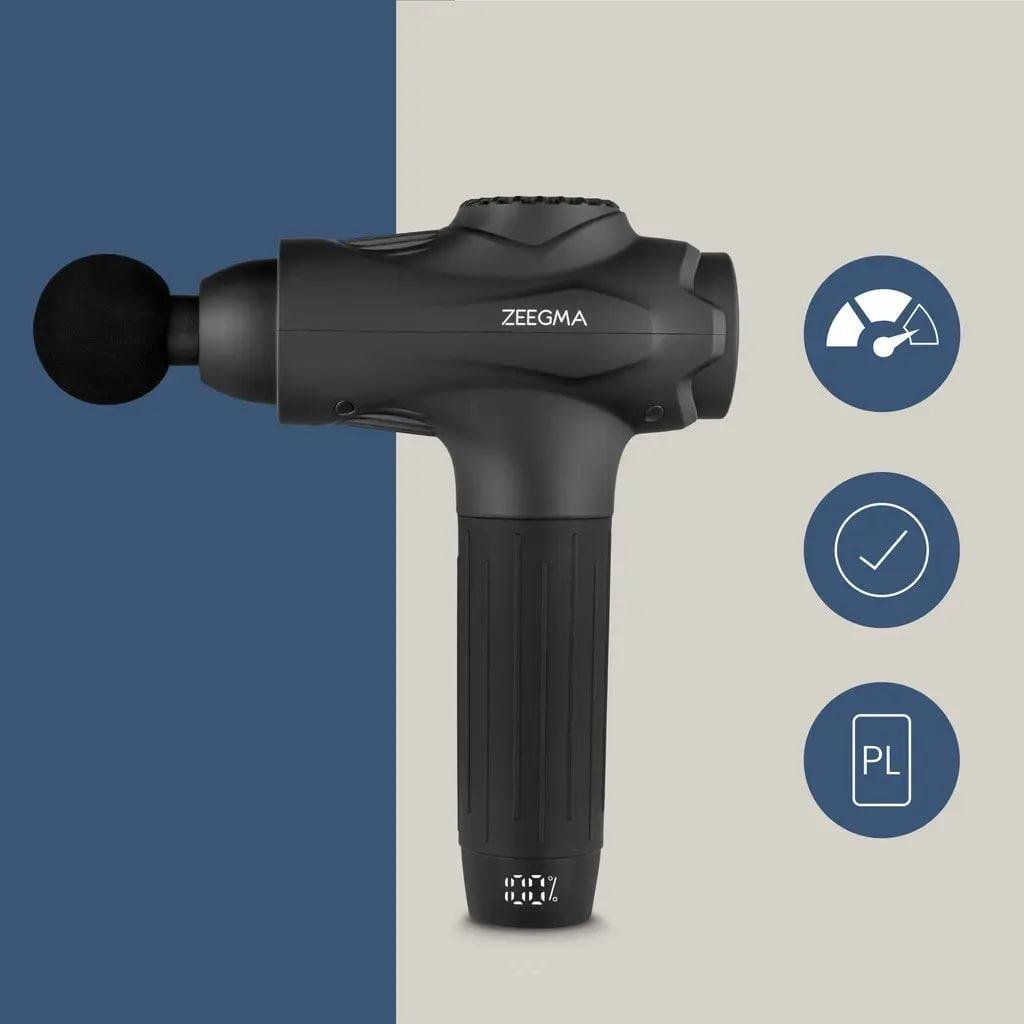 Массажный пистолет для тела Zeegma CURE 7 уровней 30 Вт - фото 3 Массажный пистолет для тела Zeegma CURE 7 уровней 30 Вт - фото 3