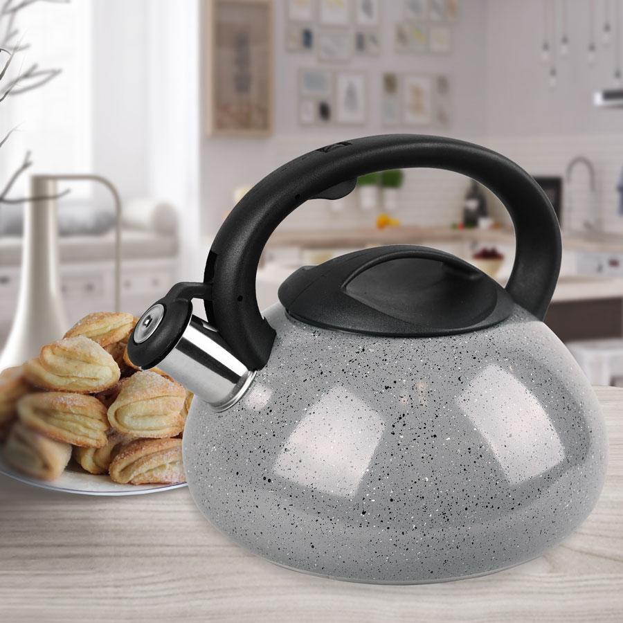 Чайник со свистком Maestro 3 л Серый (MR-1316) - фото 2