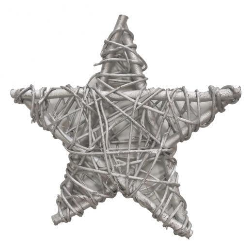 Подвеска новогодняя Звезда 25 см Серебряный (TY-5-R-346)