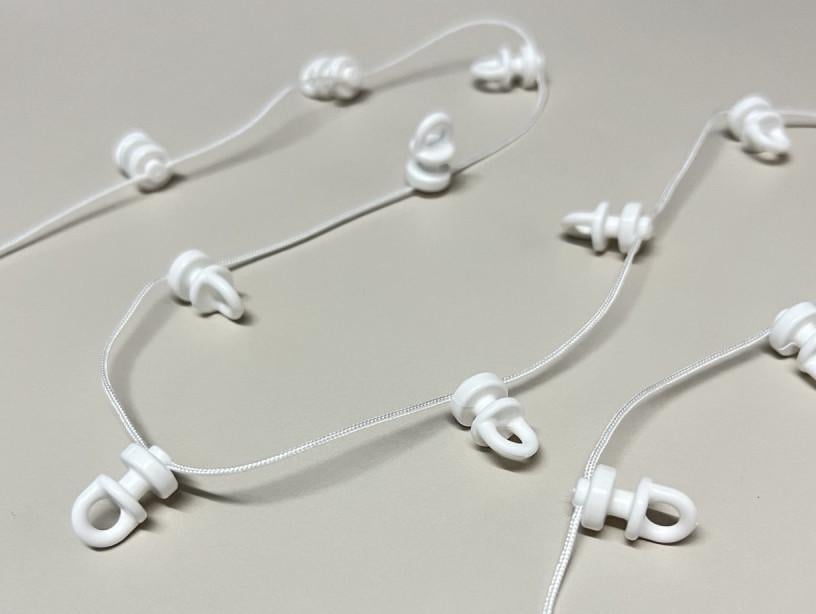 Бегунок глайдер шаг FES 8 см Белый