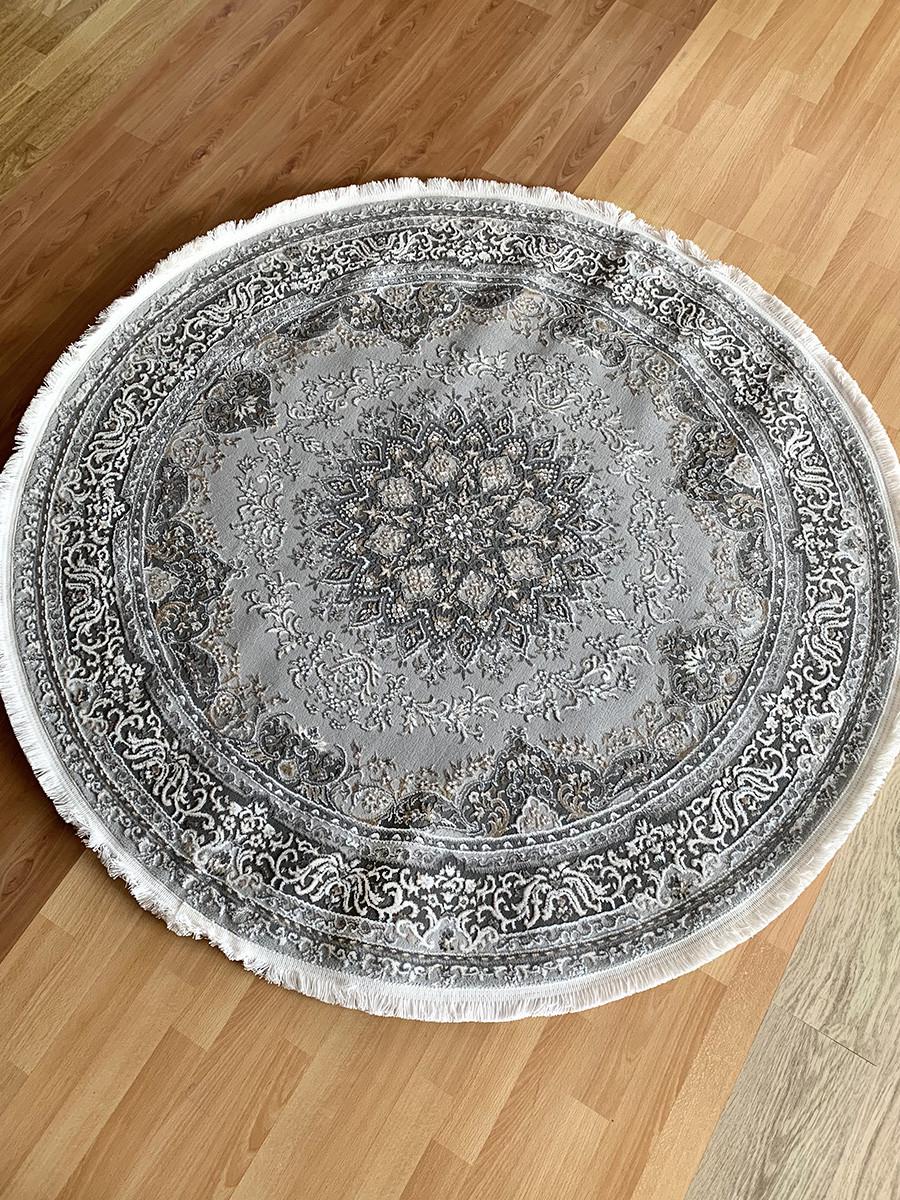 Ковер Hera tz20b круглый 200x200 см Light gray (98862020) - фото 2 Ковер Hera tz20b круглый 200x200 см Light gray (98862020) - фото 2