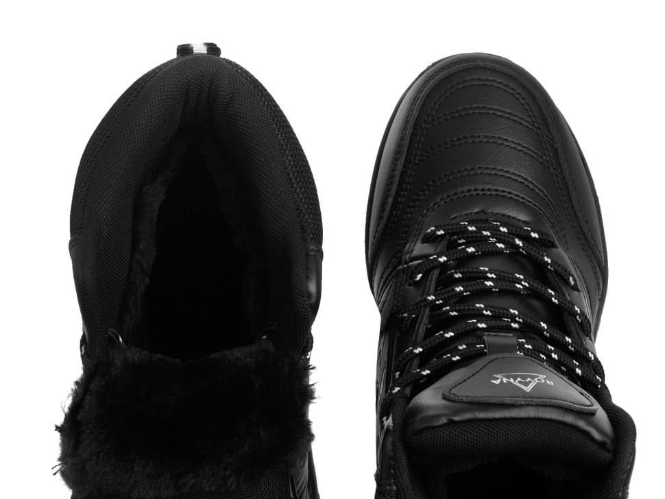 Кроссовки мужские Royyna 7233043 высокие из натуральной кожи р. 38 Черный (22131) - фото 4 Кроссовки мужские Royyna 7233043 высокие из натуральной кожи р. 38 Черный (22131) - фото 4