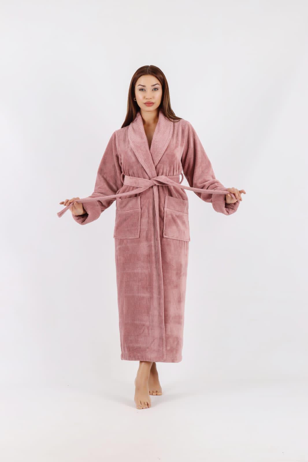 Халат жіночий Nusa ns 3883 L/XL Pudra (m019033)