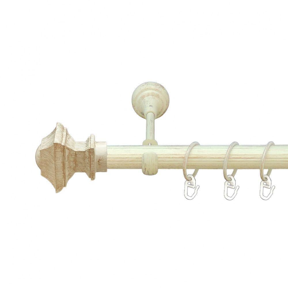 Карниз Orvit Борджеза однорядный рифленый 25 мм 160 см Белое золото (00-00010498) Карниз Orvit Борджеза однорядный рифленый 25 мм 160 см Белое золото (00-00010498)