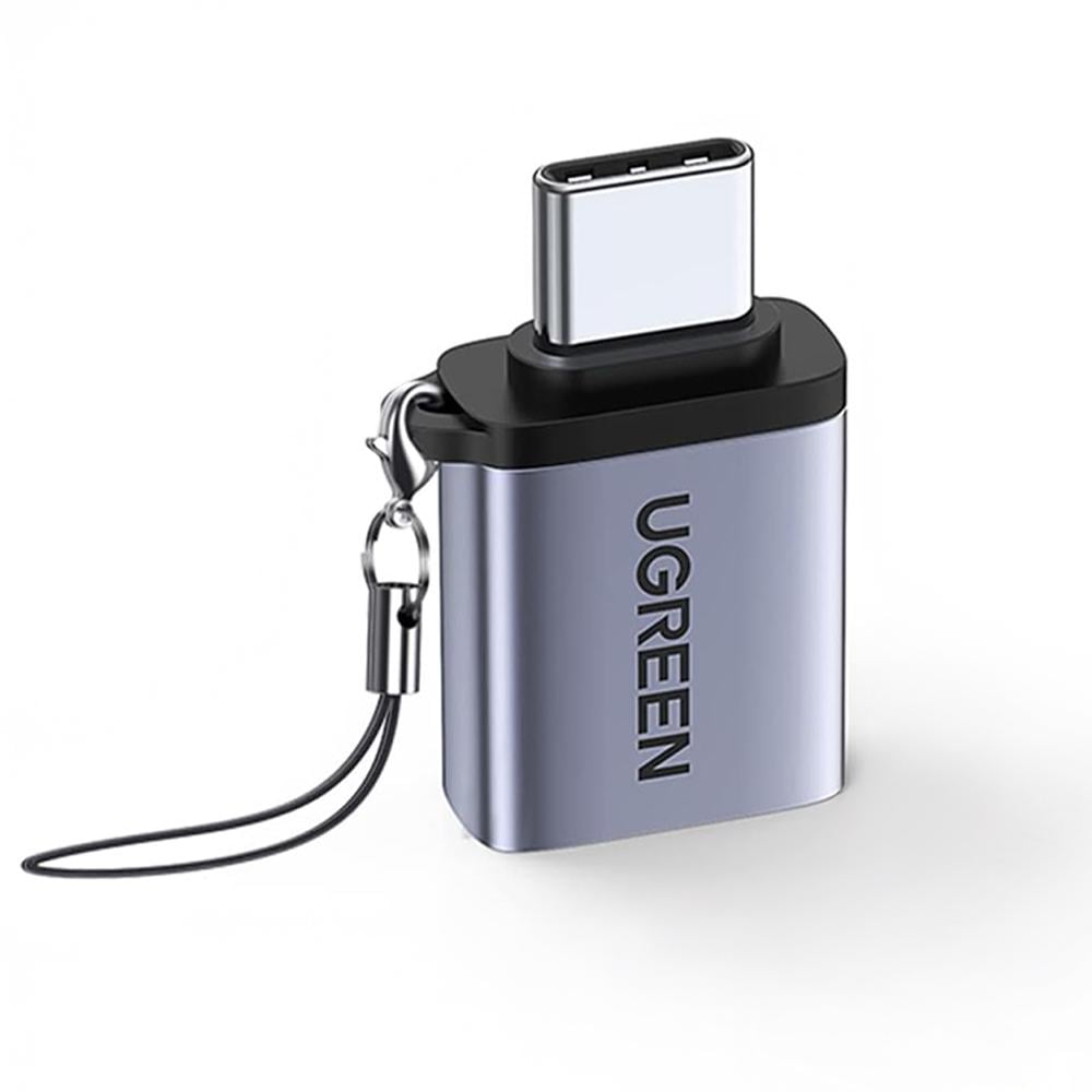 Кабель UGREEN Type-C-USB 3.0 OTG 18W/5 Гбит/с USB-C на USB-A Серый (50283)