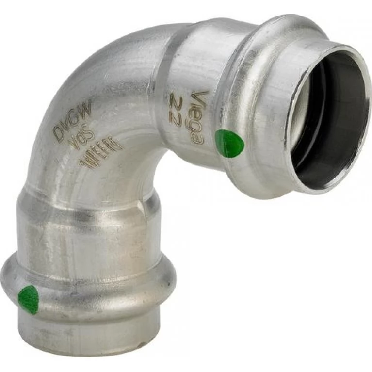 Відведення Viega ANT-59378 90° 22 Sanpress 22 мм Inox (435653)