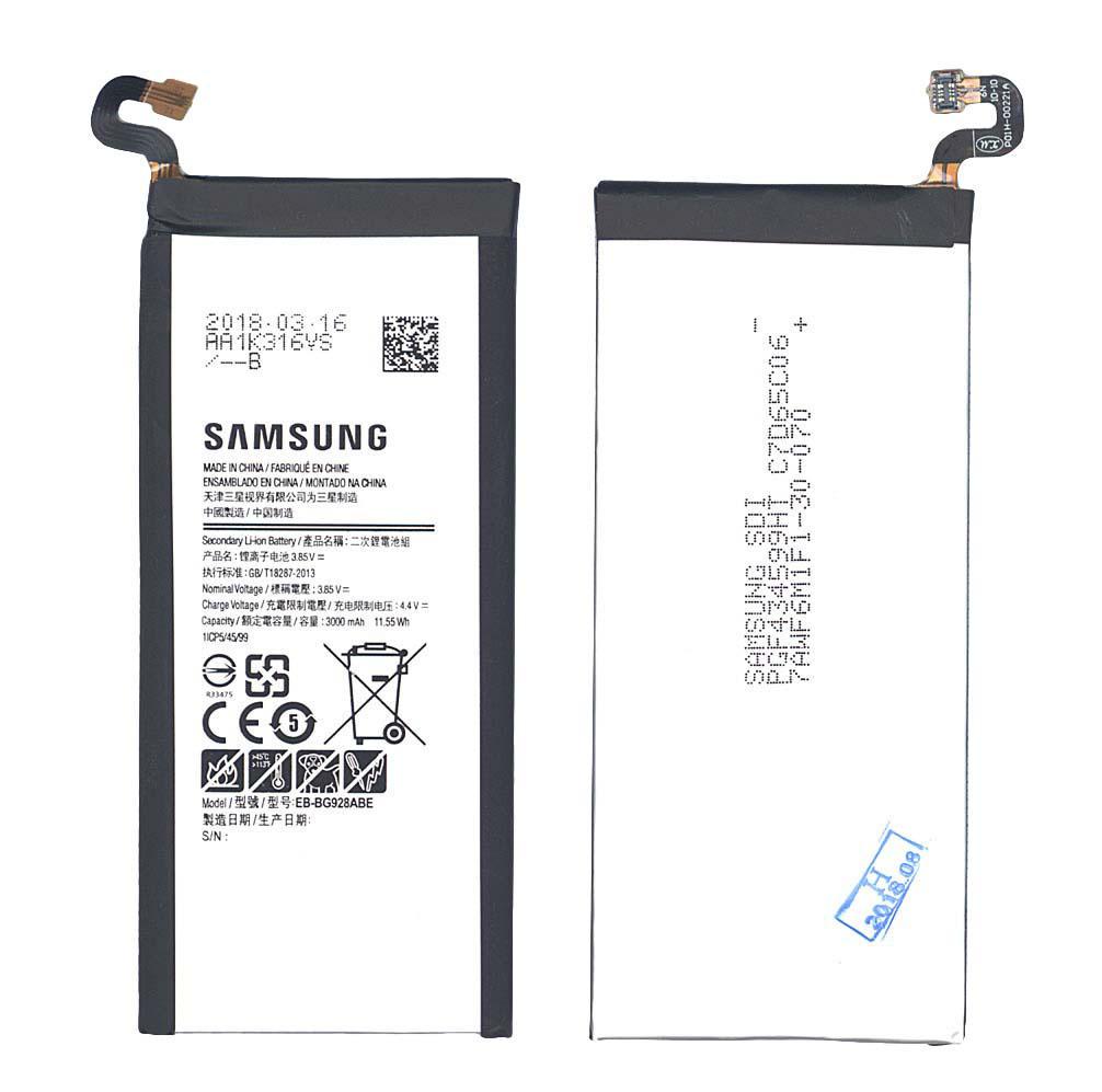 Аккумулятор для смартфона Samsung EB-BG928ABE Galaxy S6 Edge+ 3,85V 3000 mAh 11,55 Wh Black Аккумулятор для смартфона Samsung EB-BG928ABE Galaxy S6 Edge+ 3,85V 3000 mAh 11,55 Wh Black