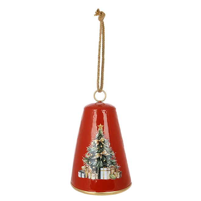 Металева підвіска Новорічний дзвінок 15,5 см (11197)