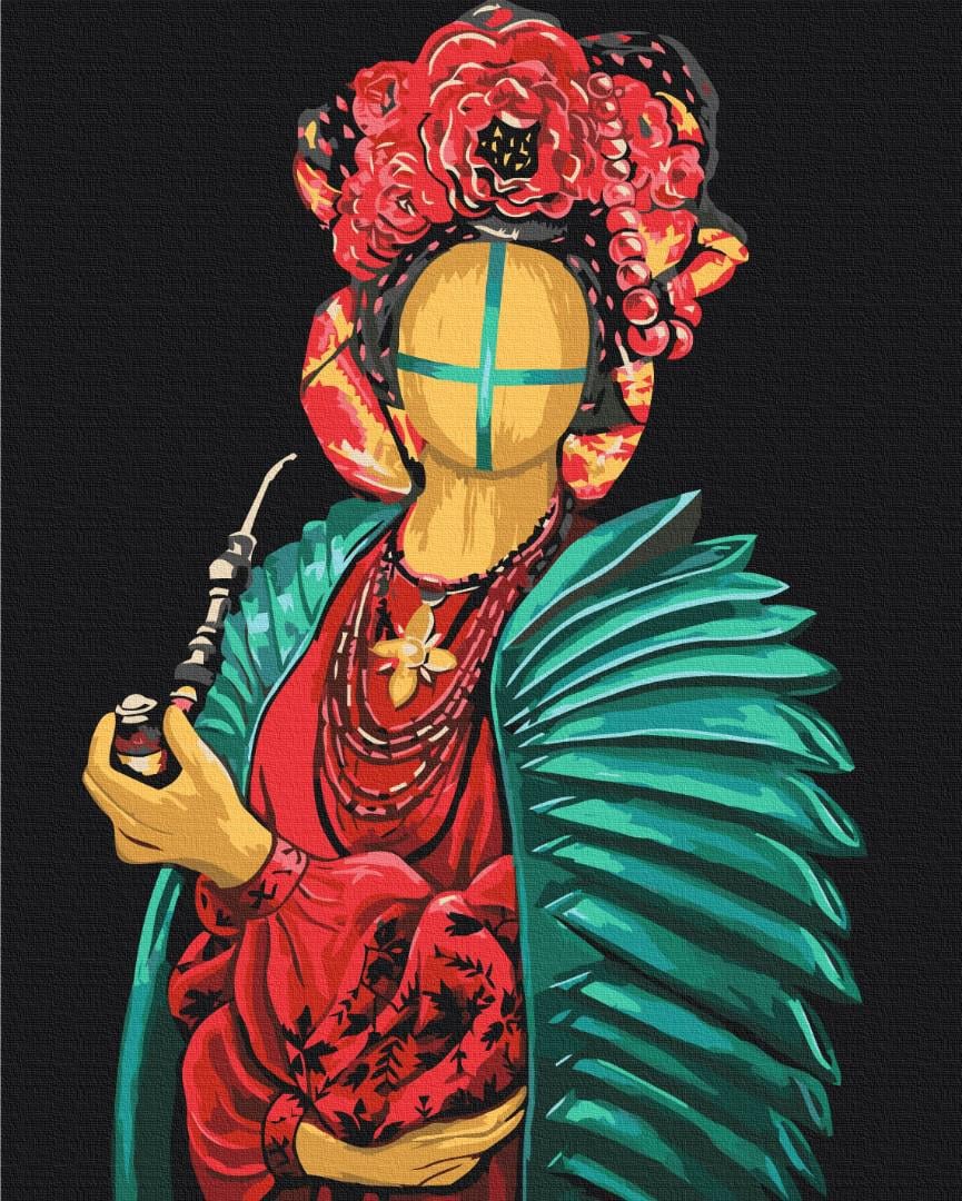 Картина по номерам Brushme Маковая Мотанка 40x50 см (BS53416)