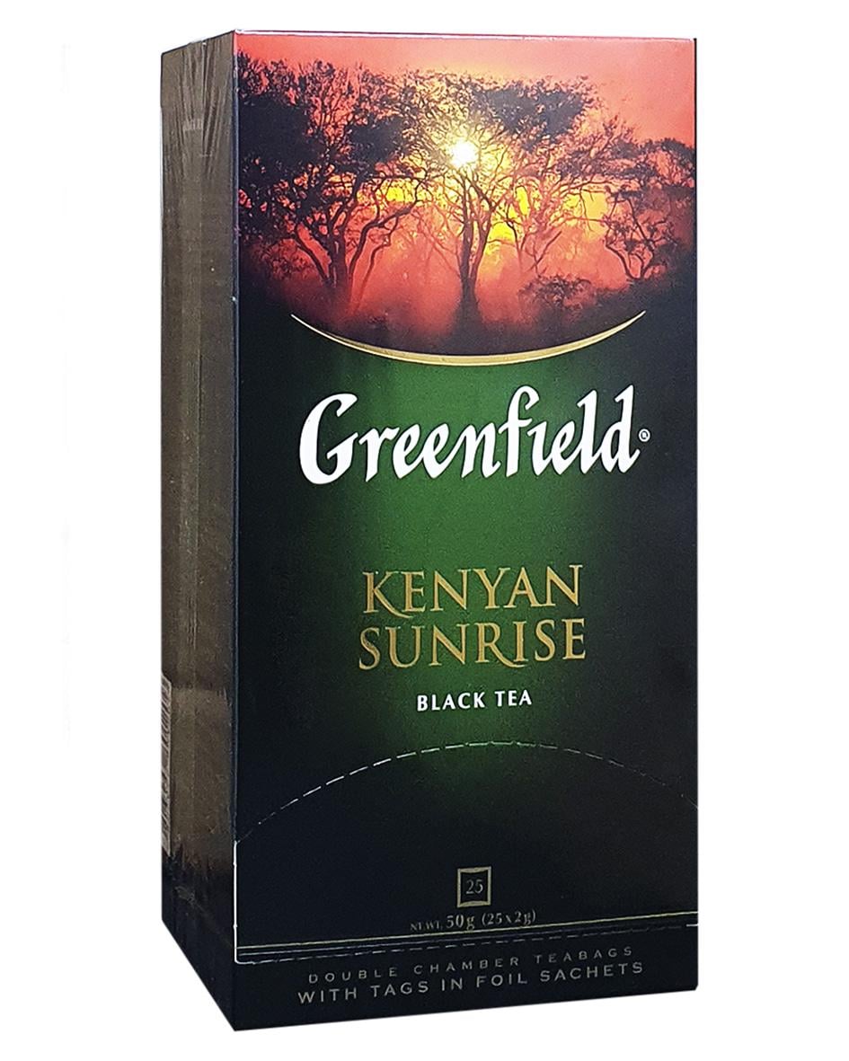 Чай черный Greenfield Kenyan Sunrise в пакетиках 25 шт. 2 г (708)