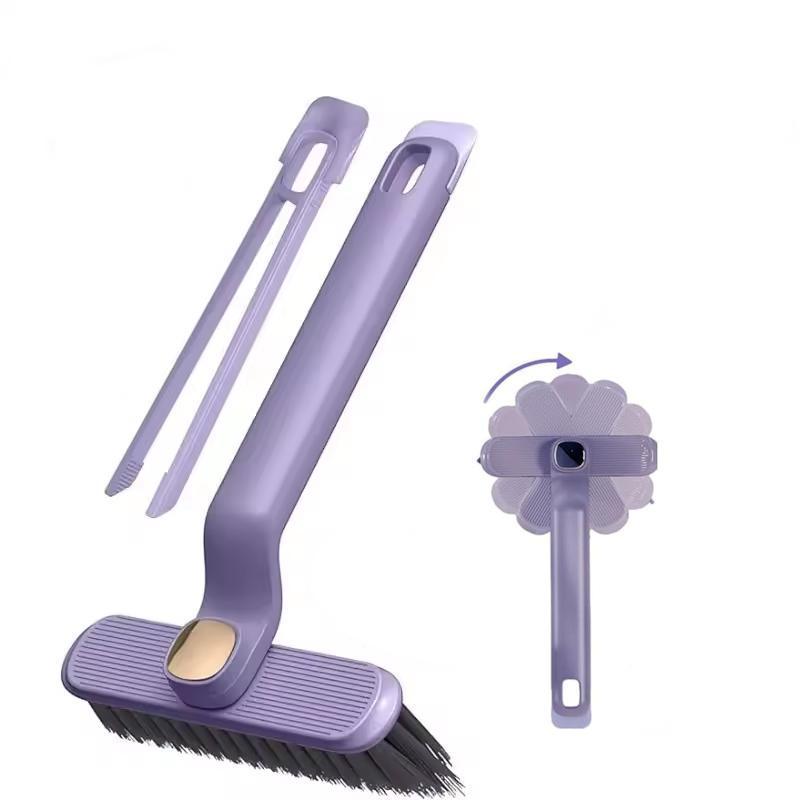 Щетка для уборки вращающаяся на 360° со встроенным пинцетом-скребком Фиолетовый (2610823754) - фото 2 Щетка для уборки вращающаяся на 360° со встроенным пинцетом-скребком Фиолетовый (2610823754) - фото 2