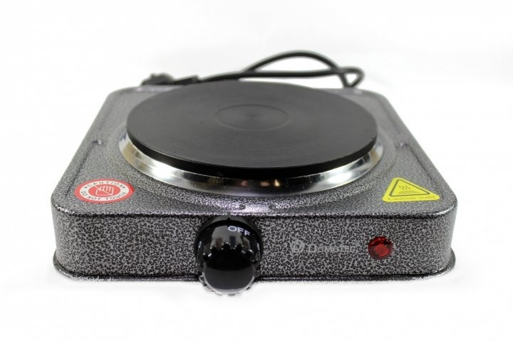 Плита электрическая Domotec MS 5821 на 1 конфорку Серый (GR-05112)