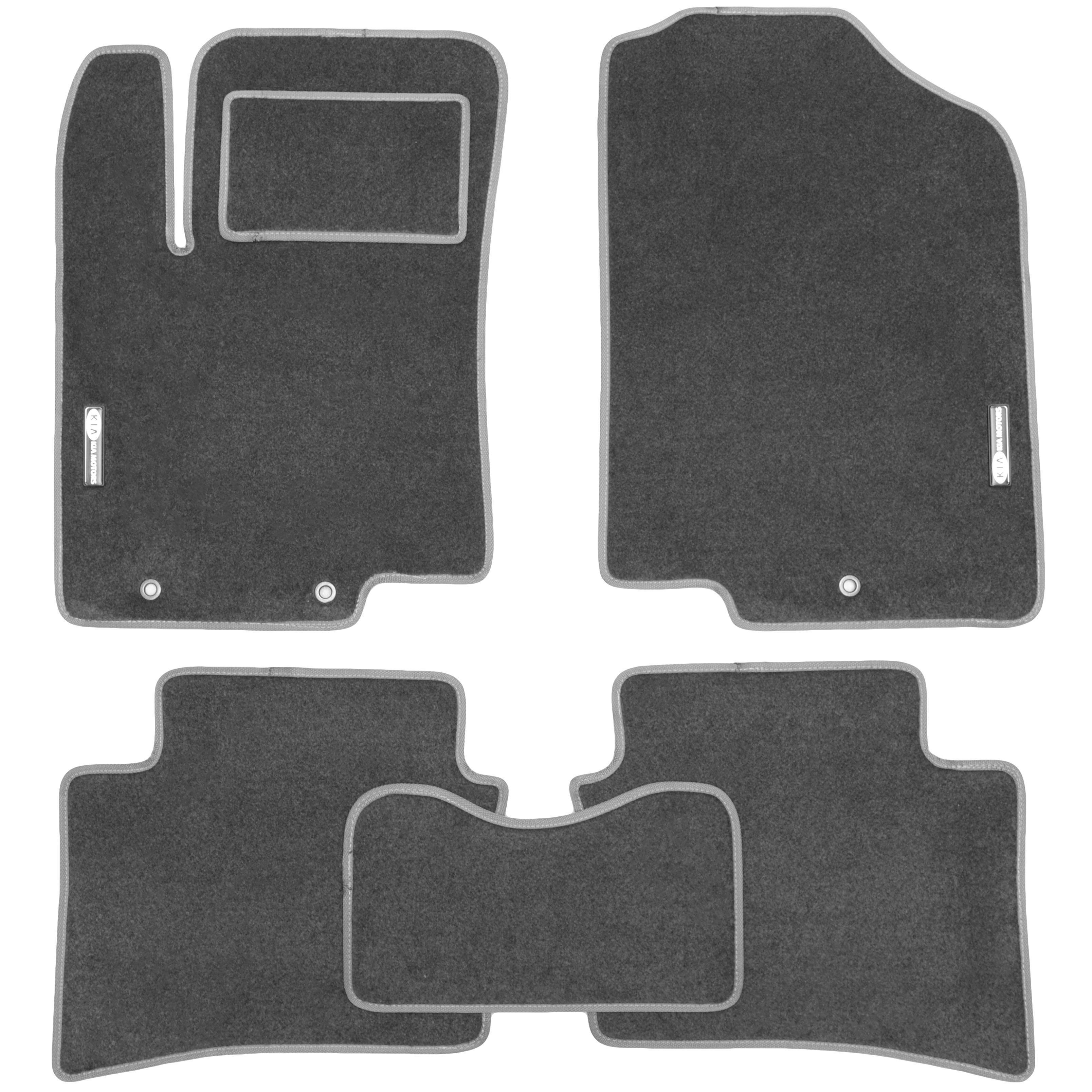 Коврики в салон для Kia Rio '11-15 текстильные стандарт Серый