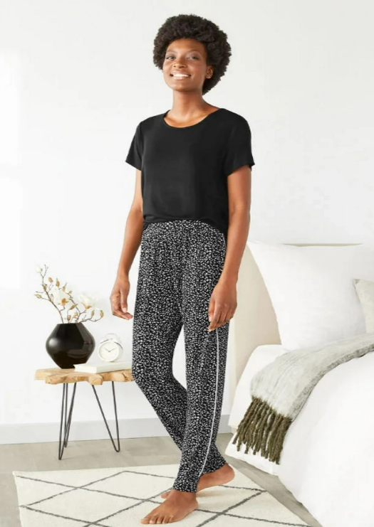 Піжама жіноча Esmara 182K L Чорний/Різнокольоровий(182K/L) - фото 2