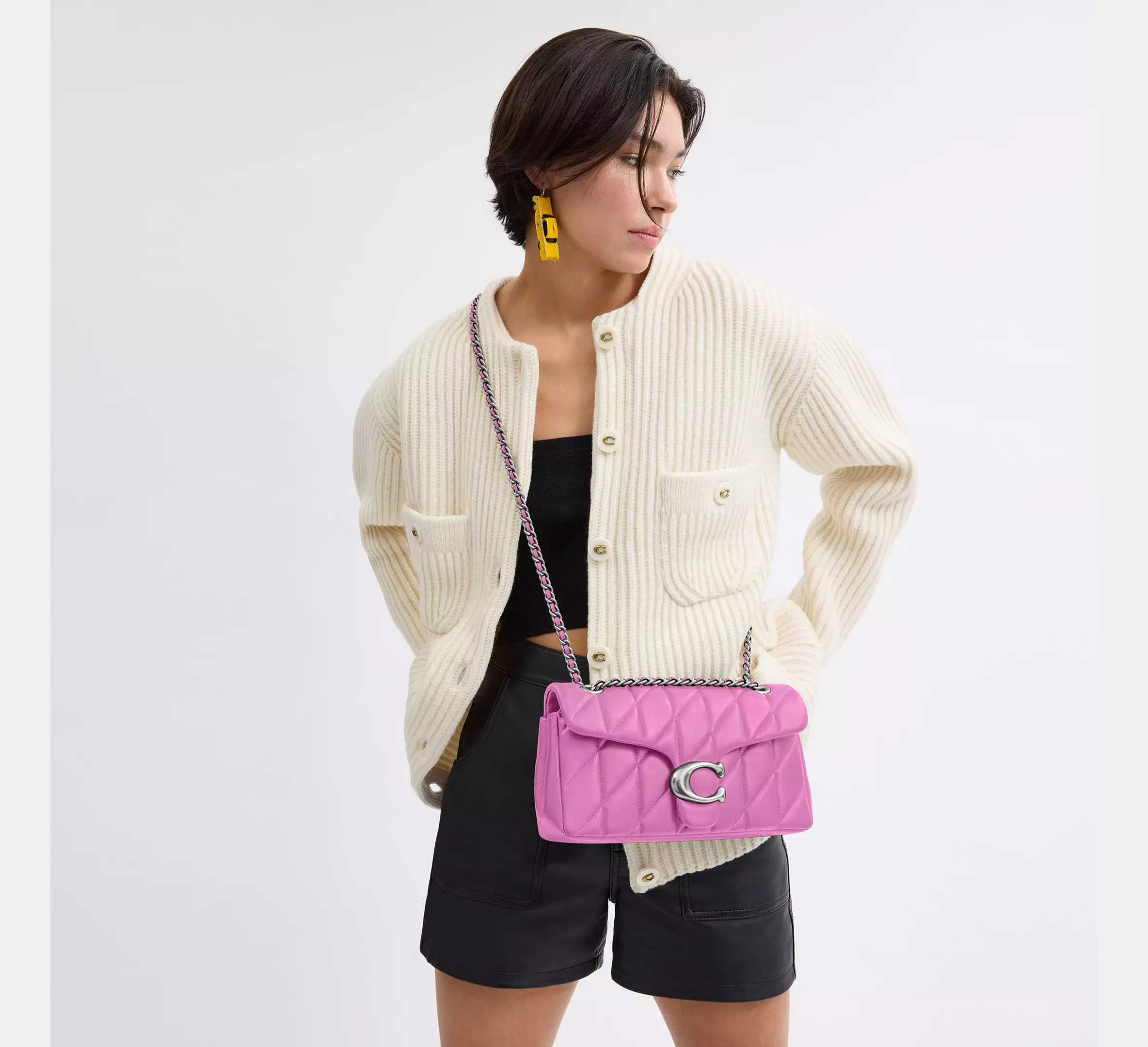 バッグ Coach Tabby Quilted 26cm ᐉ Сумка Coach Tabby Shoulder Bag 26 With Pillow Quilting • Купить