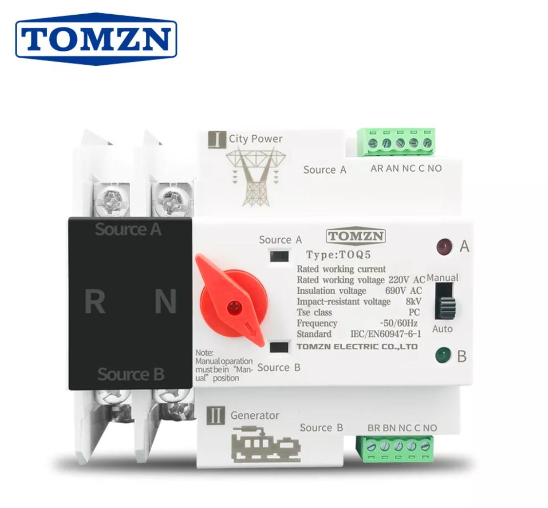 Автомат ввода резерва Tomzn TOQ5-2/125A однофазный переменного тока - фото 2