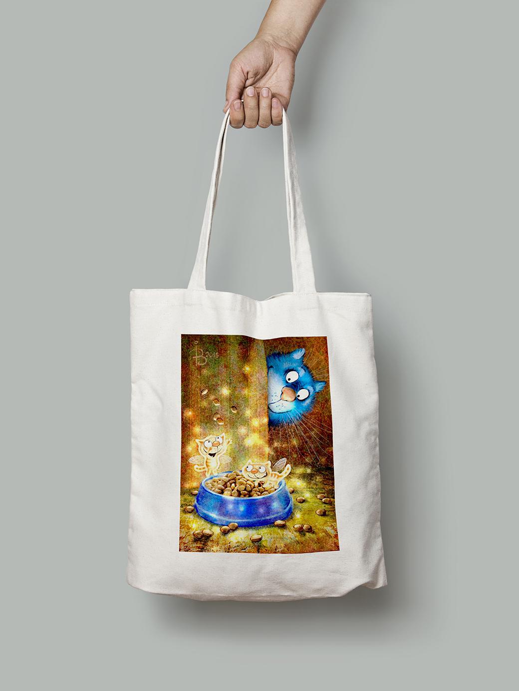 Эко-сумка Котофейки корм воруют шопер (rinaz_20162225014_Bag)