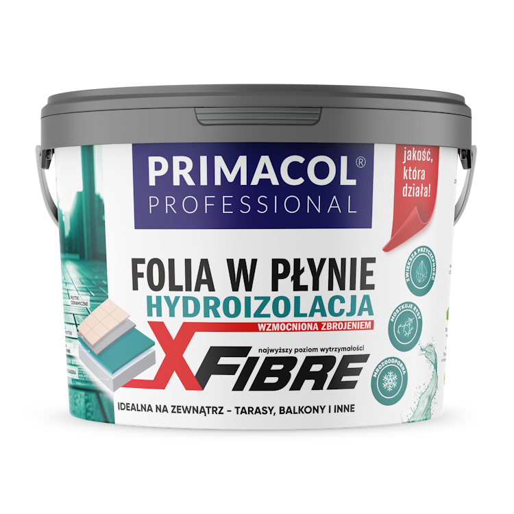 Жидкая гидроизоляционная пленка Primacol Professional X-FIBRE 7 кг (5906725239969)