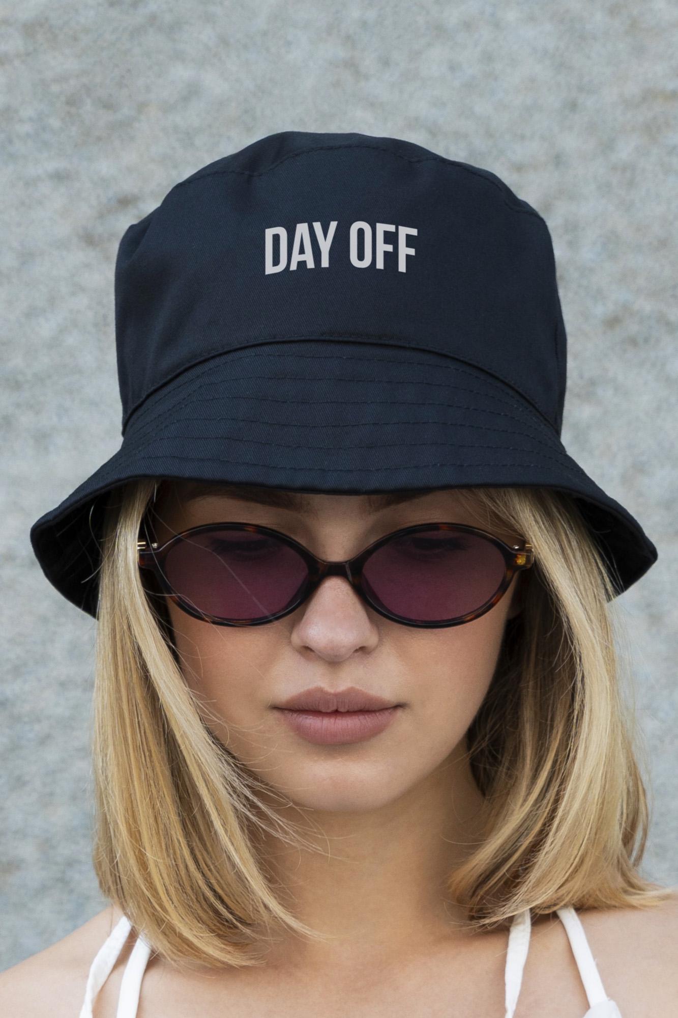 Панамка Without с принтом DayOff унисекс M Black (M8049870) - фото 4