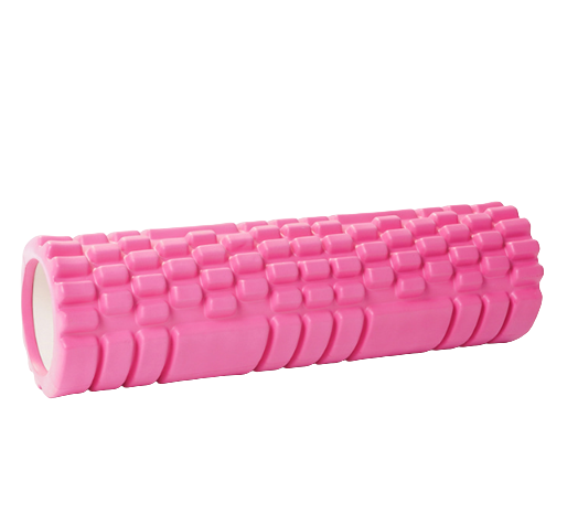 Валик для йоги EasyFit Grid Roller 45х14 см Розовый