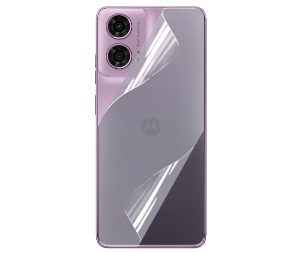 Противоударная гидрогелевая пленка Hydrogel Film для Motorola Moto G24 / G24 Power на заднюю панель, Transparent