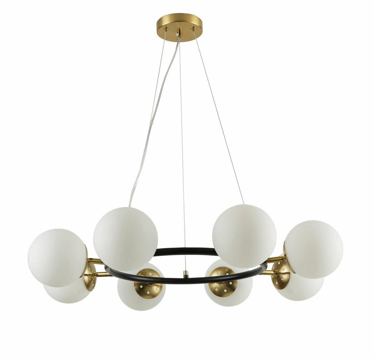 Люстра підвісна 74542/8 CP Matte Black (43873)