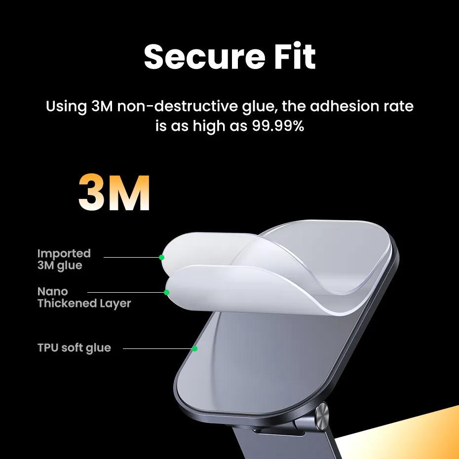 Держатель для телефона в машину UGREEN CD380 Magnetic Wireless Car Charger for Tesla Gray (25123) - фото 9 Держатель для телефона в машину UGREEN CD380 Magnetic Wireless Car Charger for Tesla Gray (25123) - фото 9