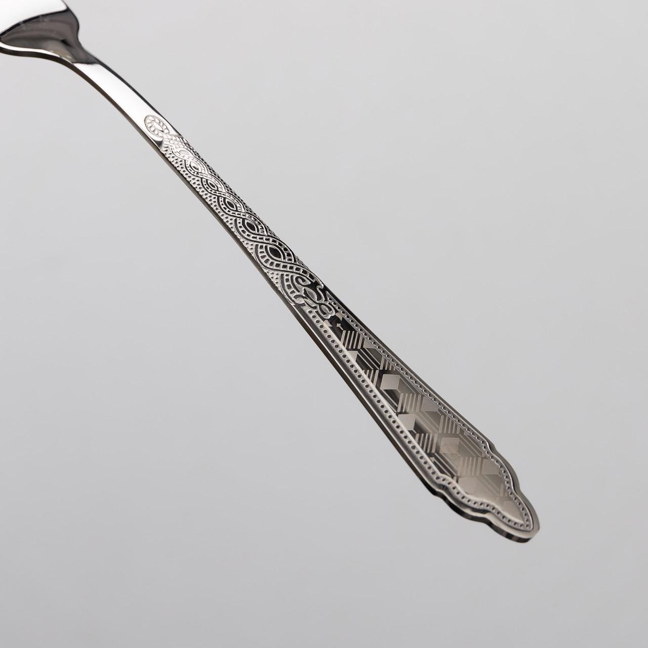 Набор столовых приборов на 6 персон 24 предмета Серебреный (25905615) - фото 7