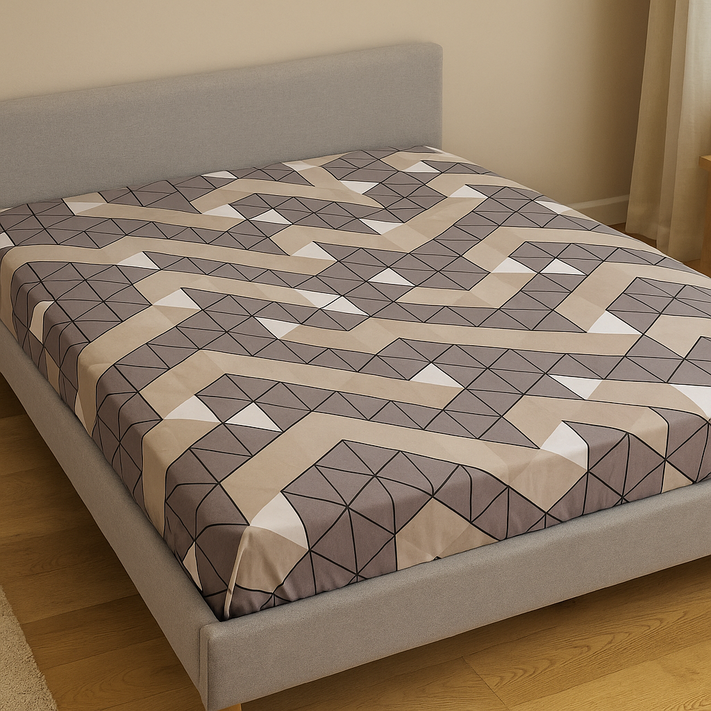 Простынь Geometry на резинке полиэстер 90х200 см (T75-1506G/x90)