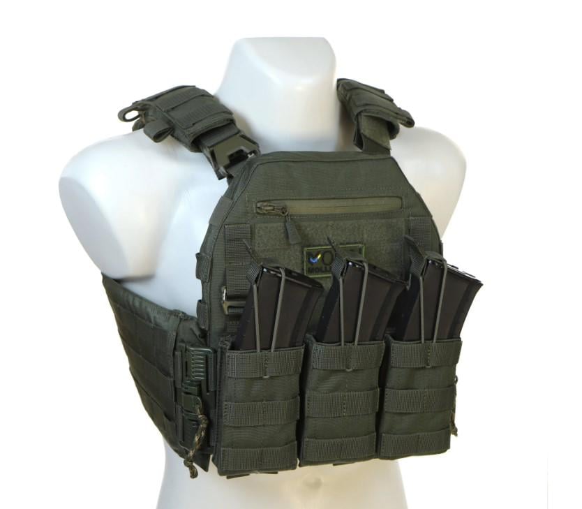 Плитоноска с функцией быстрого сброса масла Олива (PLATE CARRIER) - фото 2