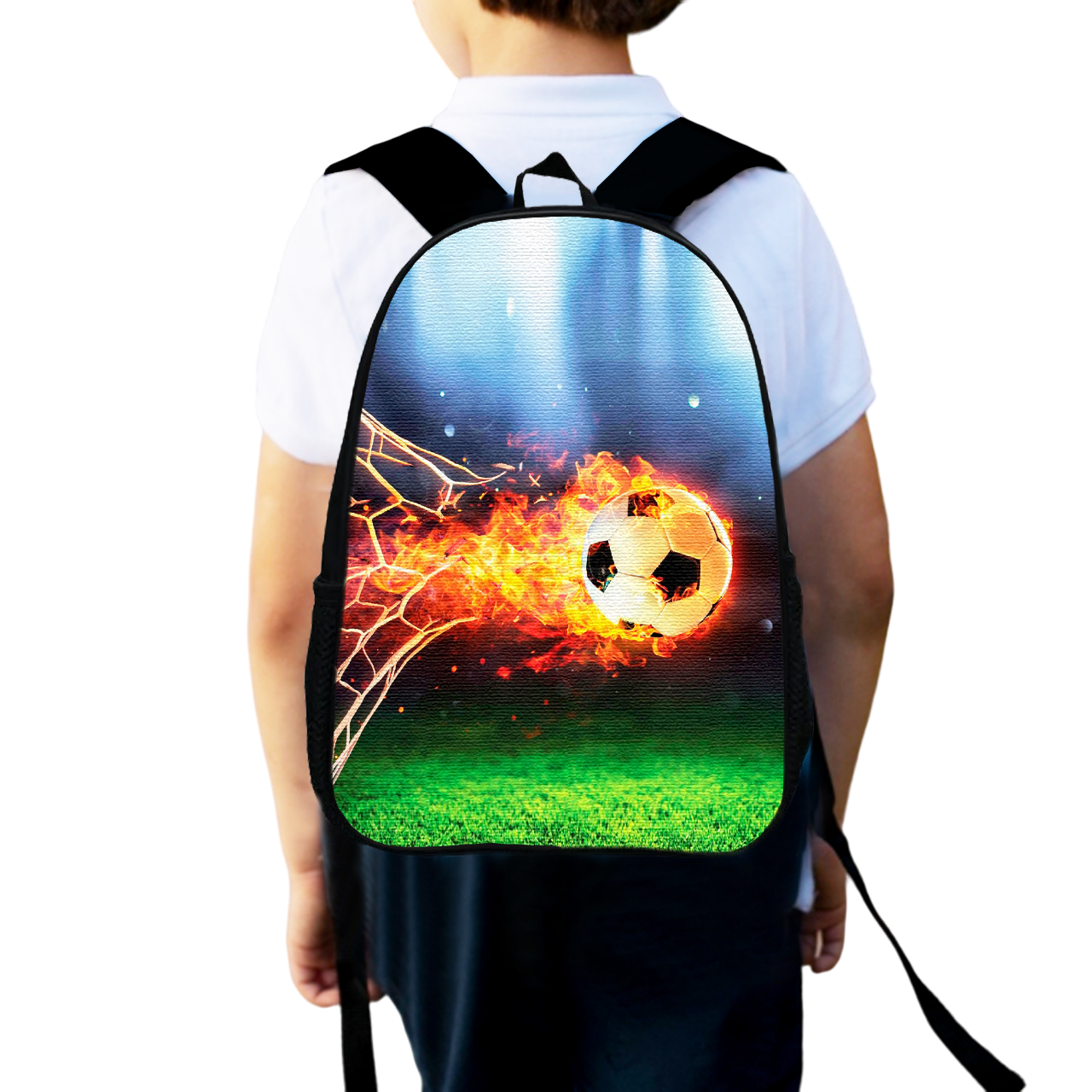 Школьный рюкзак детский Футбол для мальчика 34х27 см (0155)