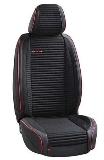 Чехлы для автомобиля полный из экокожи Черный (V-1801 Bk Full)
