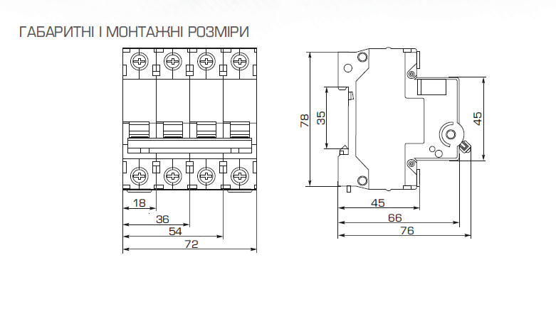 Выключатель нагрузки CNC Electric YCH1-125 1P 50A (Б00032635) - фото 2