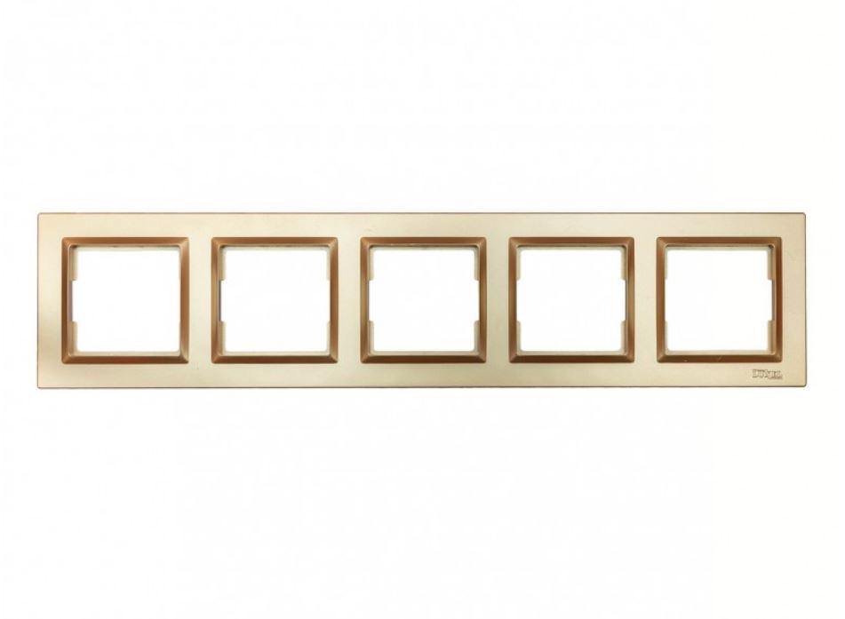 Рамка 5-я горизонтальная Luxel Jazz Бронзовый (9625) Рамка 5-я горизонтальная Luxel Jazz Бронзовый (9625)